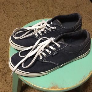 Navy Vans Off The Wall